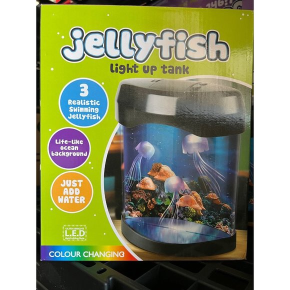 LED Jellyfish Lava Lamp USB Jellyfish Lamp Electric Aquarium Tank Mood Night - Picture 1 of 4